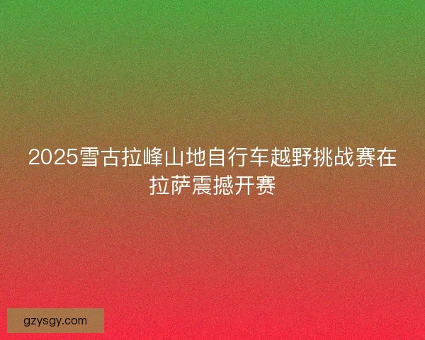 2025雪古拉峰山地自行车越野挑战赛在拉萨震撼开赛